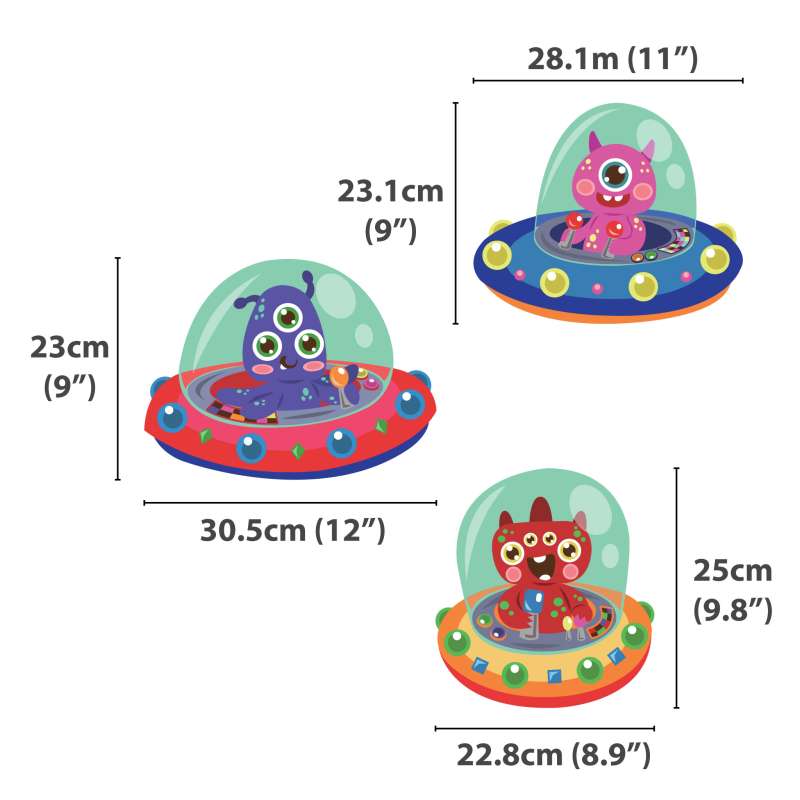 Aliens & UFO Wall Stickers