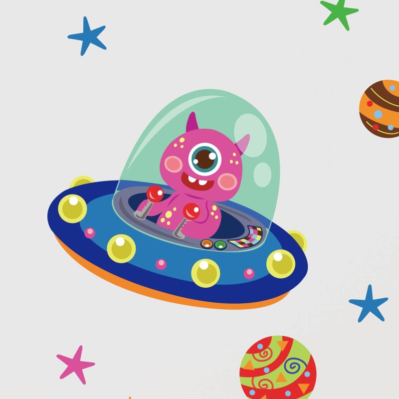 Aliens & UFO Wall Stickers