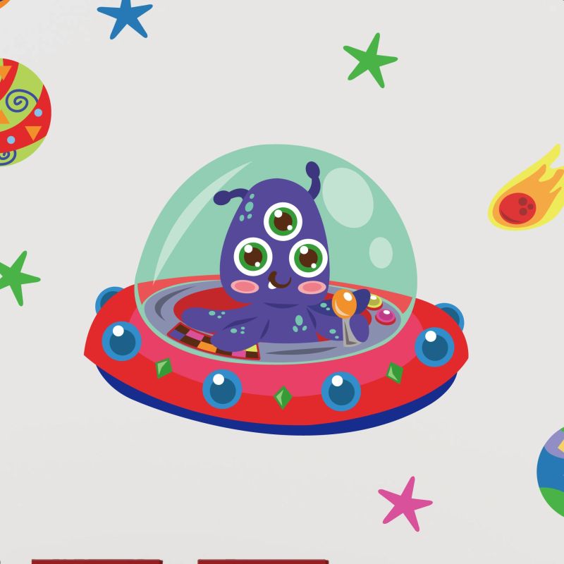 Aliens & UFO Wall Stickers
