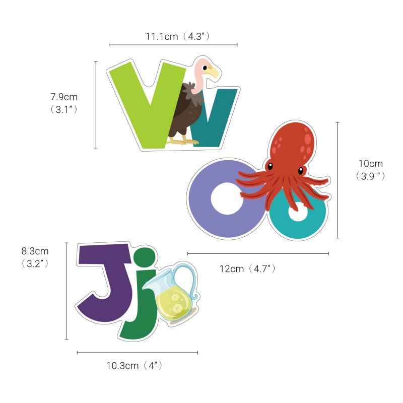 Alphabets & Numbers Wall Stickers