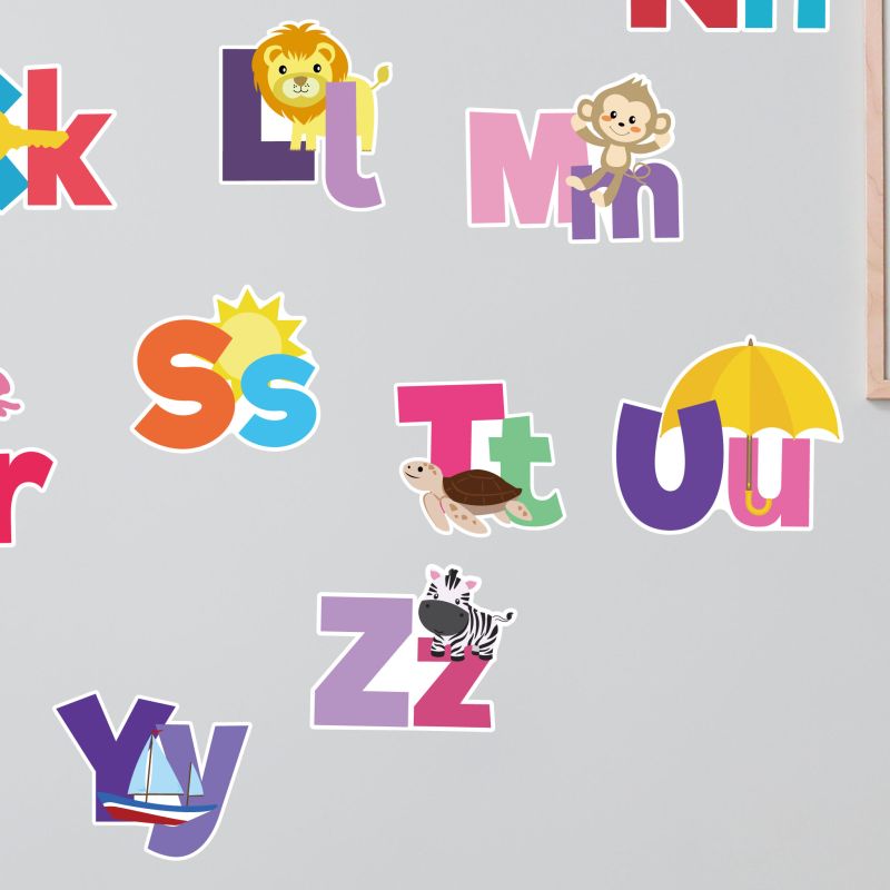 Alphabets & Numbers Wall Stickers