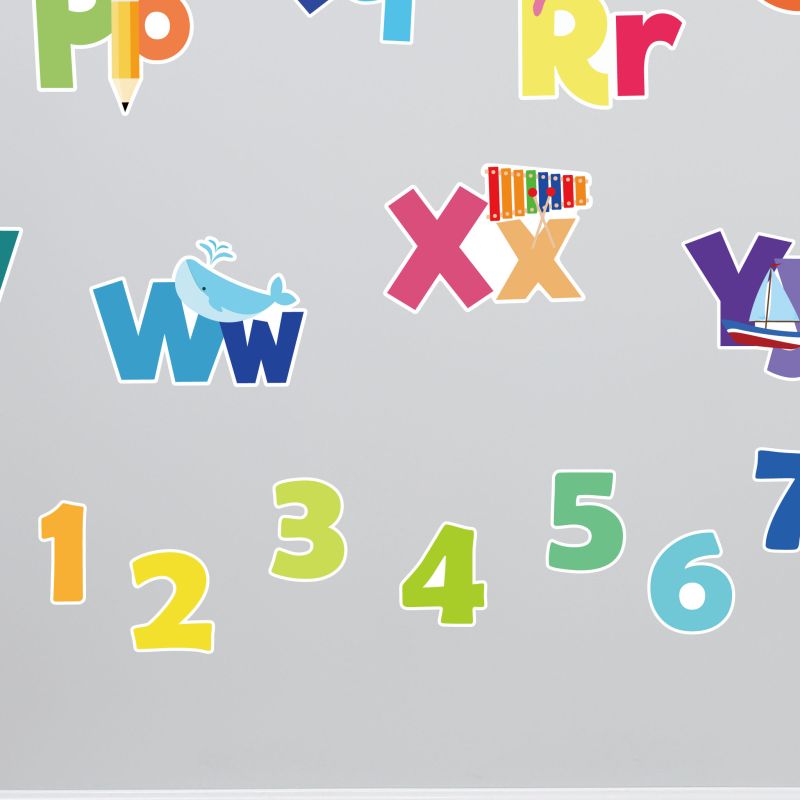 Alphabets & Numbers Wall Stickers