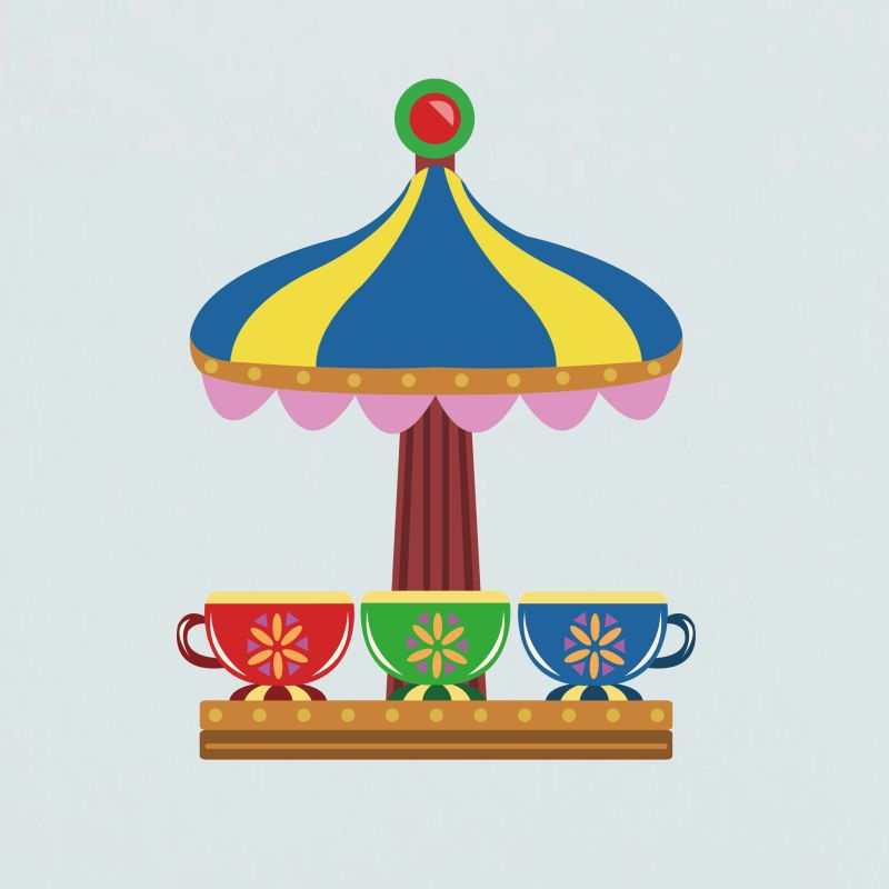 Amusement Park Wall Stickers