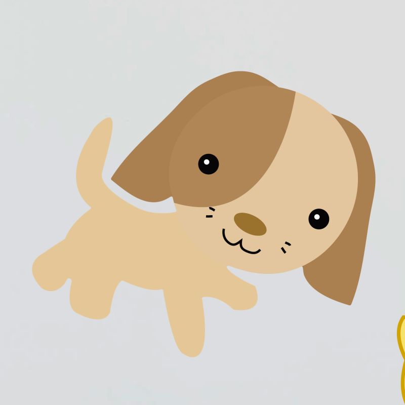 Cats & Dogs Wall Stickers
