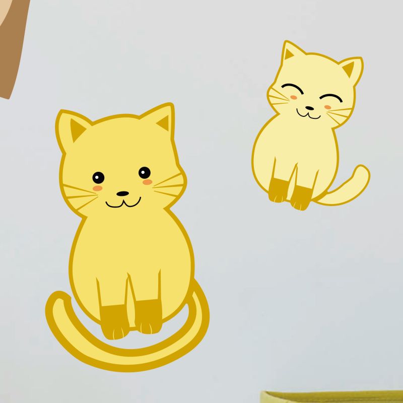 Cats & Dogs Wall Stickers