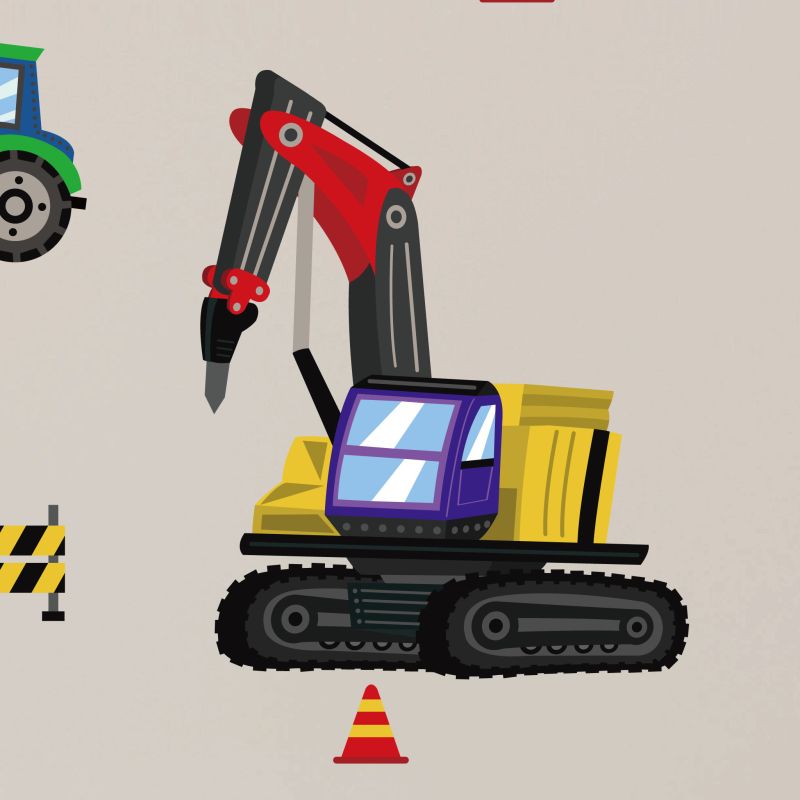 Construction Trucks v2 Wall Stickers
