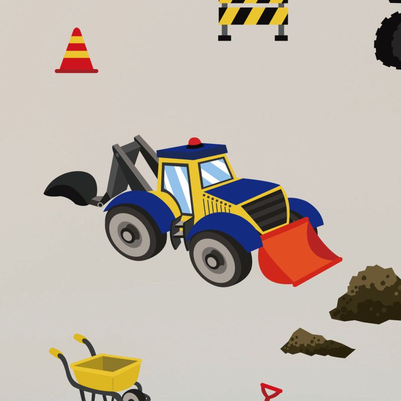 Construction Trucks v2 Wall Stickers