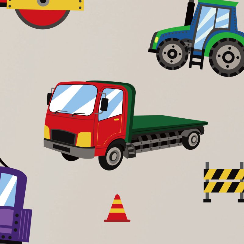 Construction Trucks v2 Wall Stickers