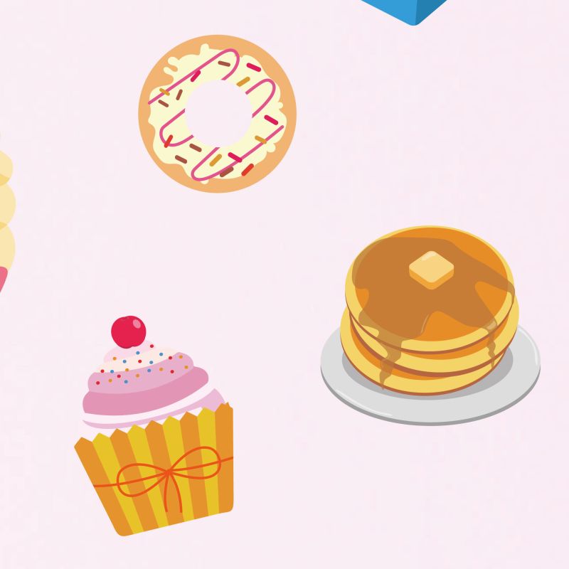 Desserts & Pastries Wall Stickers