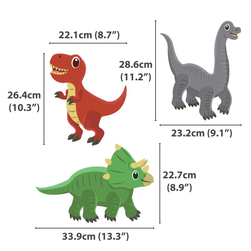 Dinosaur Wall Stickers v2