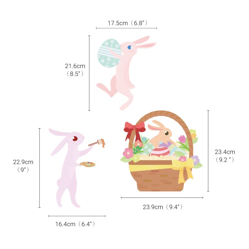 Easter Eggs & Bunnies Wall Stickers