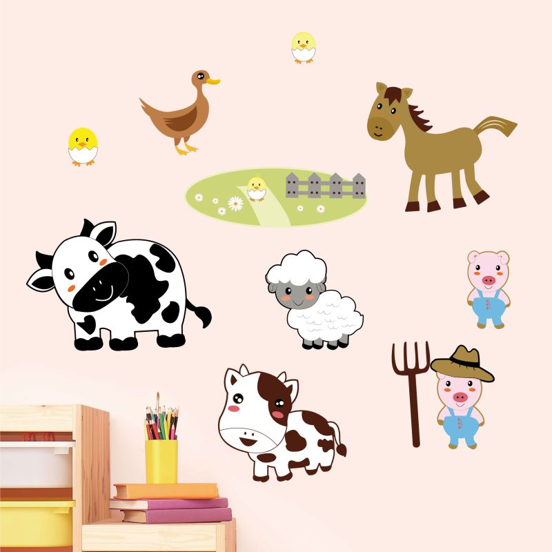 Farm Animals Wall Stickers