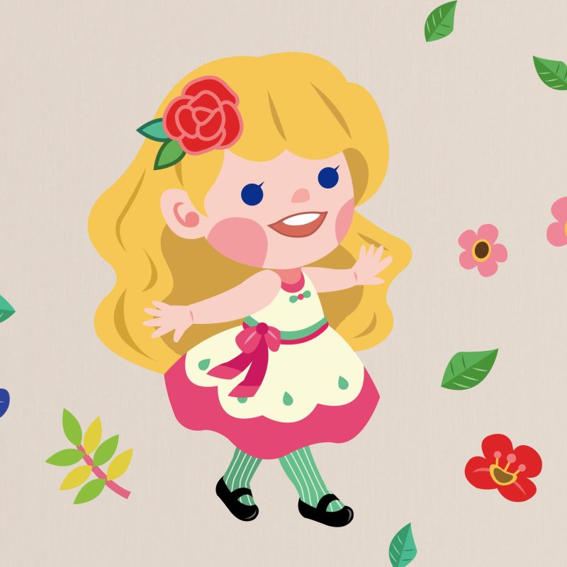 Girls In Seasons Wall Stickers