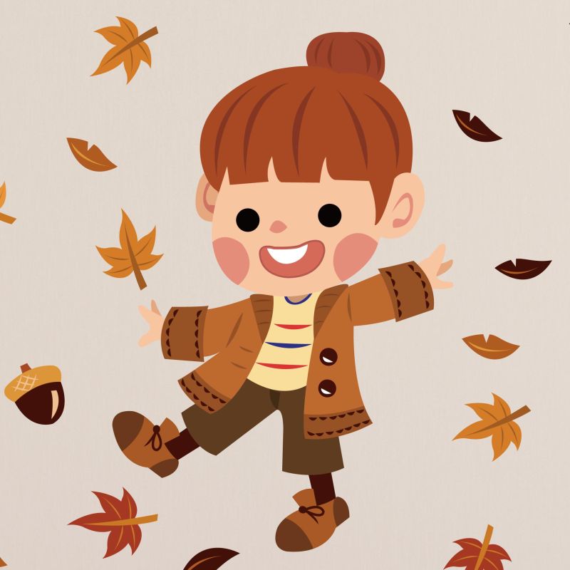 Girls In Seasons Wall Stickers