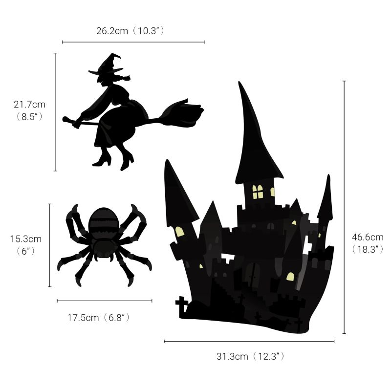 Halloween Castle Wall Stickers