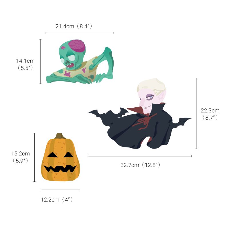 Halloween Skull Wall Stickers