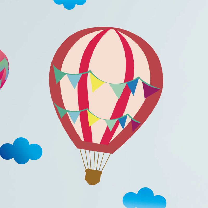 Hot Air Balloons Wall Stickers