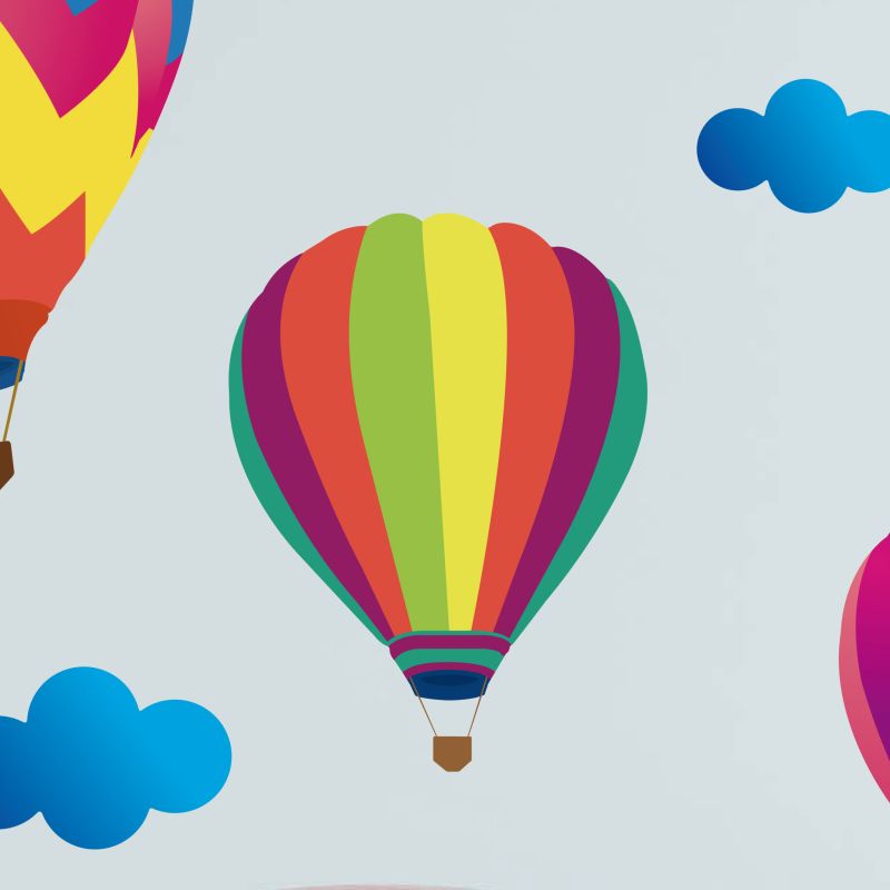 Hot Air Balloons Wall Stickers