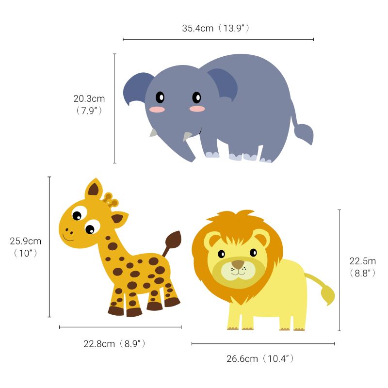 Jungle Animals Wall Stickers