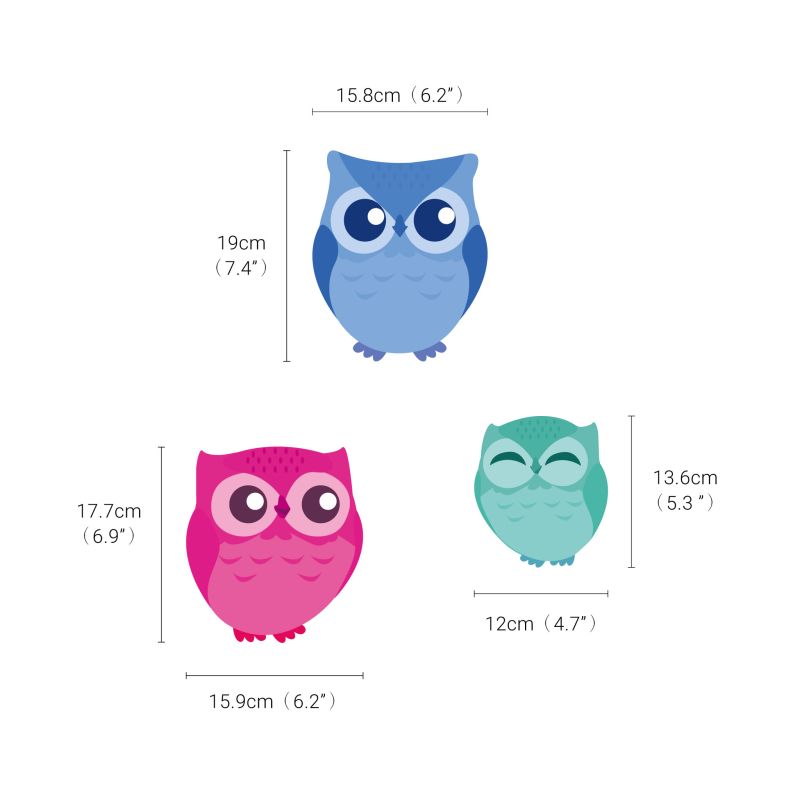 Owl Family Wall Stickers