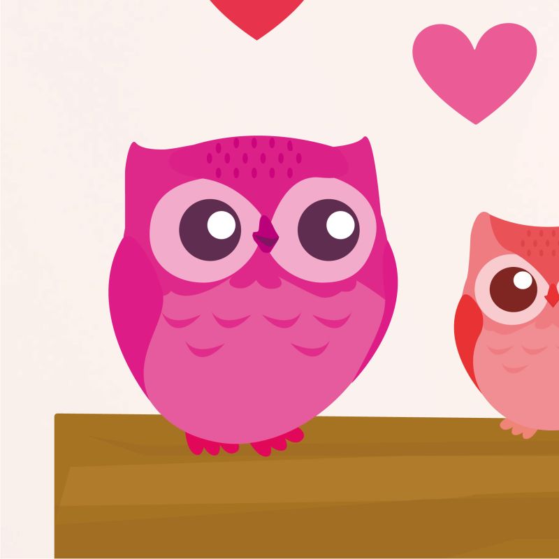 Owl Family Wall Stickers