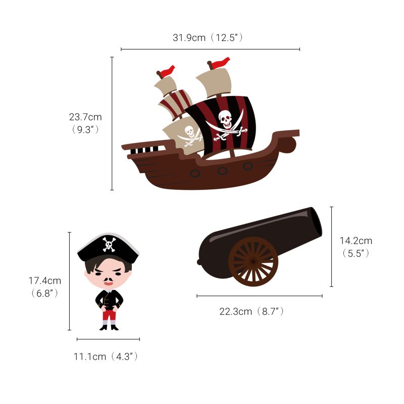 Pirate Ship Wall Stickers