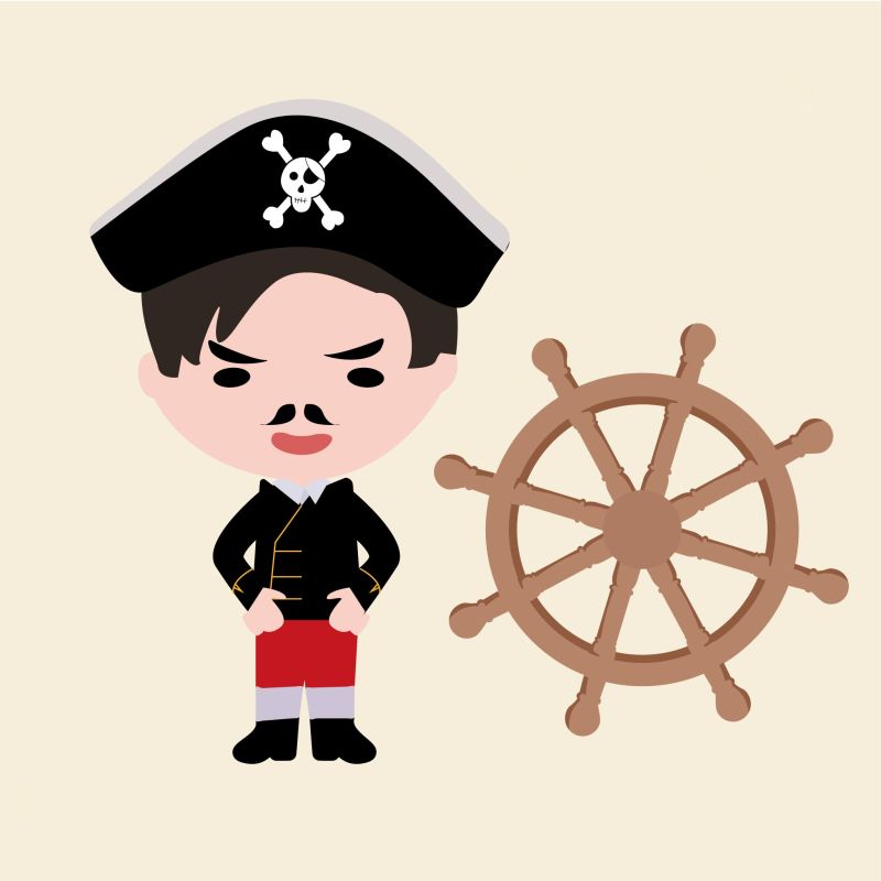 Pirate Ship Wall Stickers