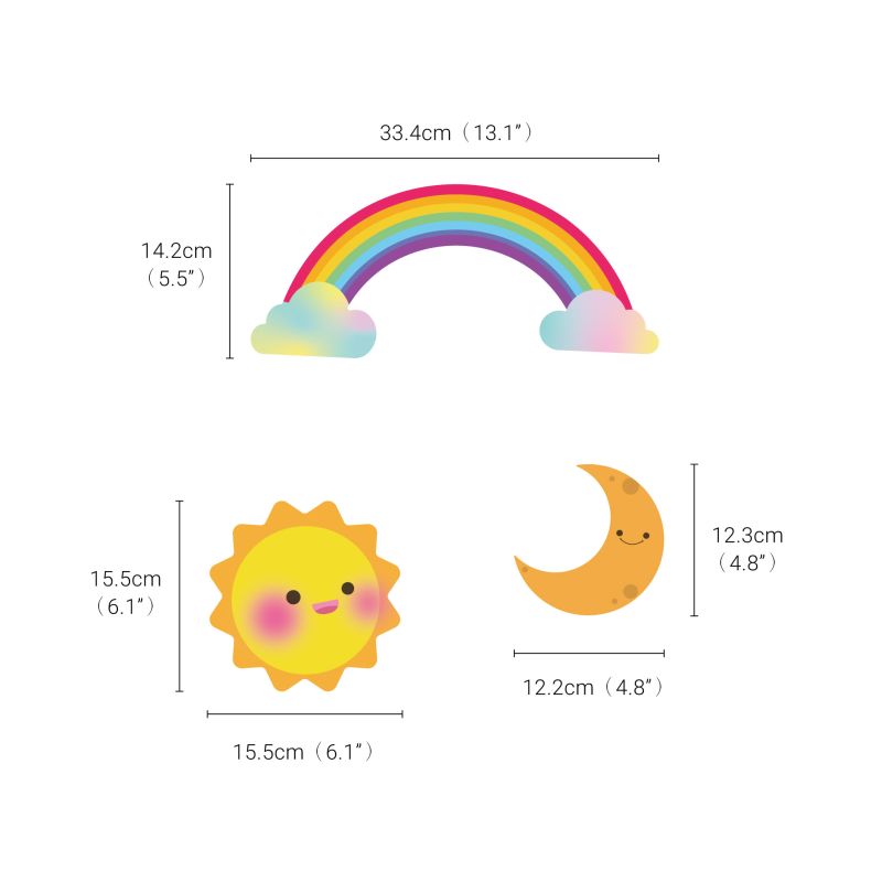 Sun & Moon Wall Stickers