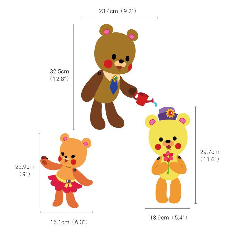 Teddy Bears Wall Stickers