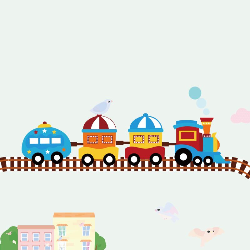 Trains & Tracks Wall Stickers