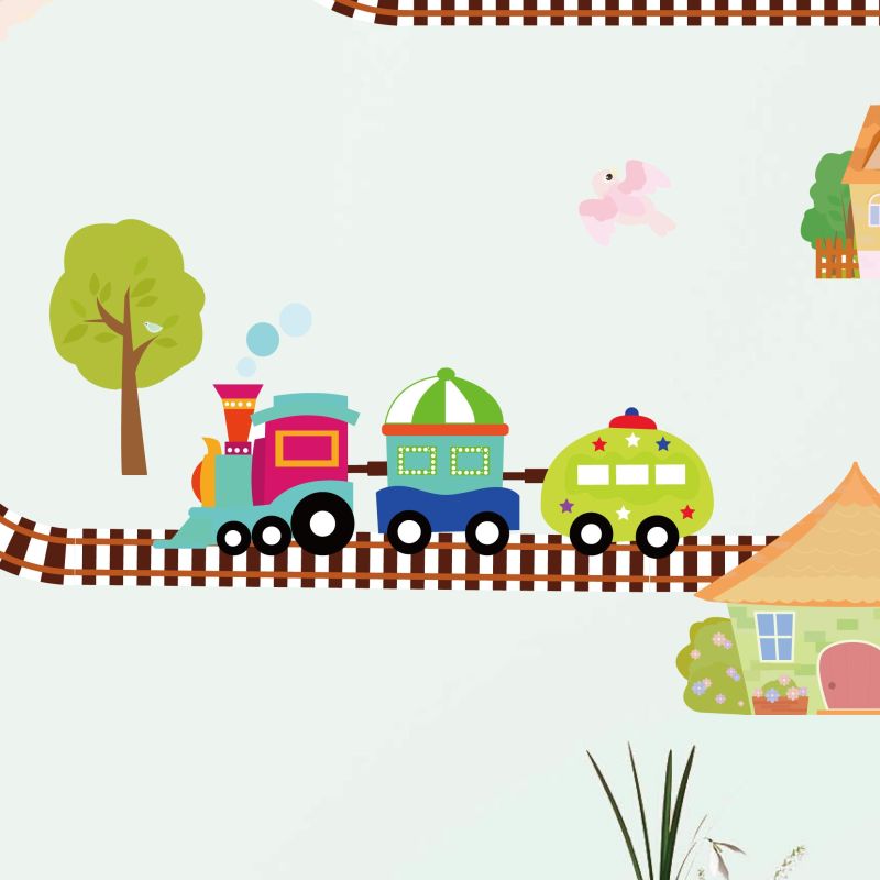 Trains & Tracks Wall Stickers
