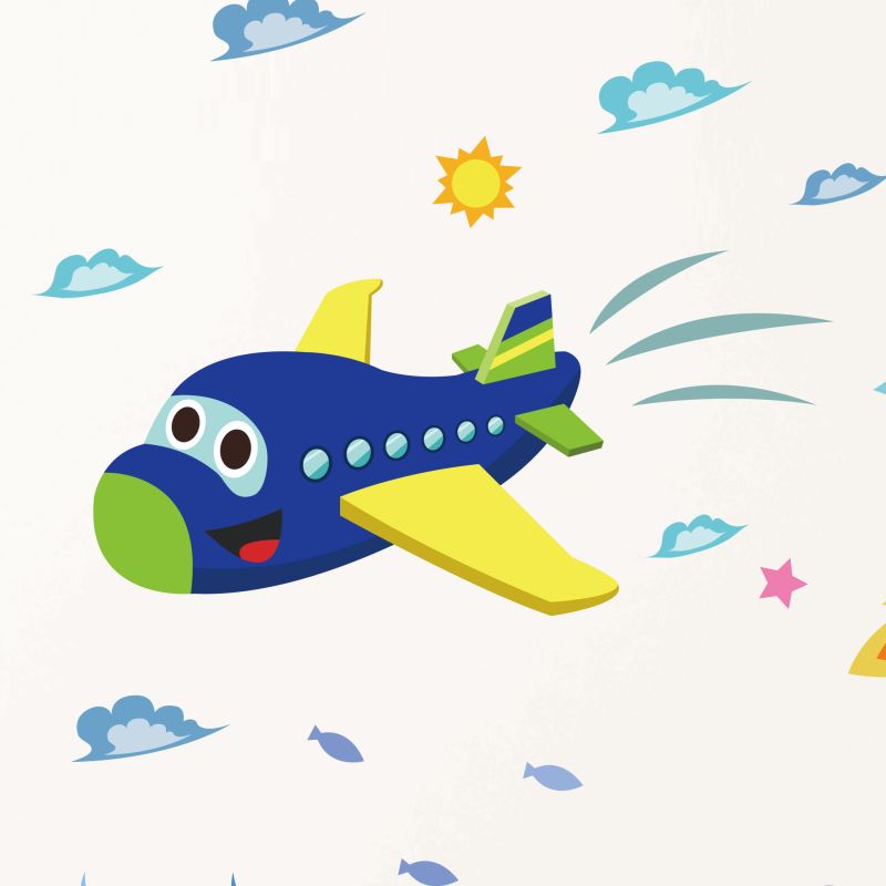 Transport Wall Stickers - Kids Collection