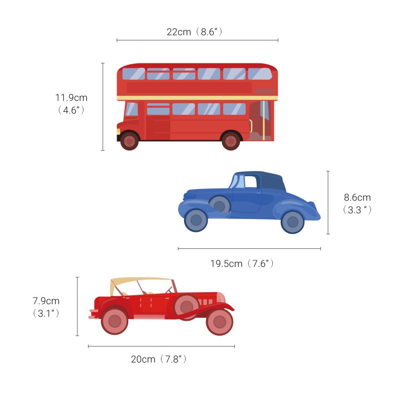 Vintage Cars Wall Stickers