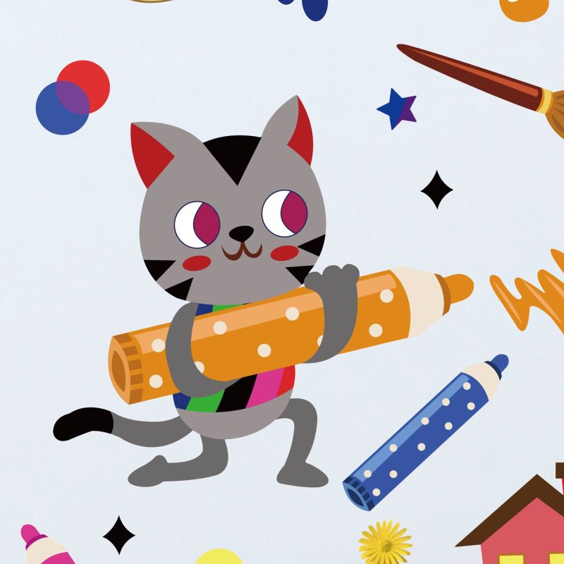 The World Of Drawing & Painting Wall Stickers