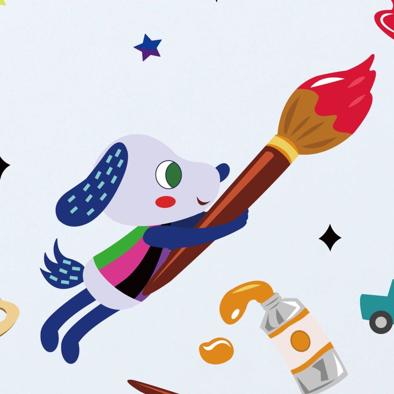 The World Of Drawing & Painting Wall Stickers
