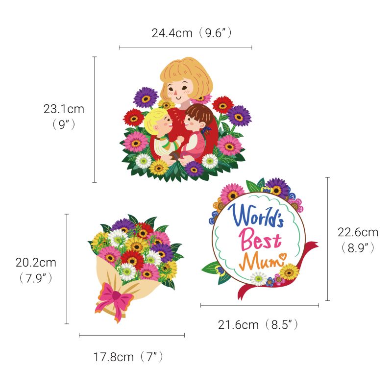 World's Best Mum Wall Stickers