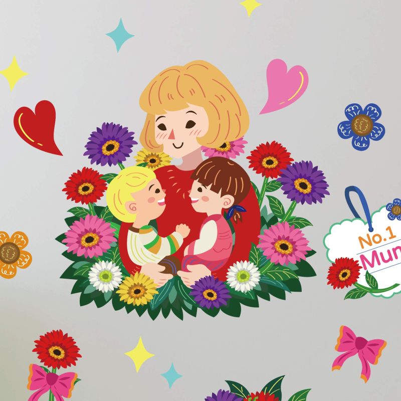 World's Best Mum Wall Stickers